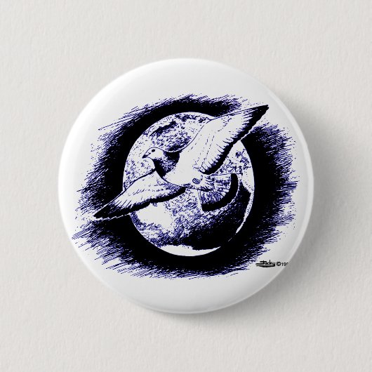 Racing Homer: Een wereldsport Ronde Button 5,7 Cm (Voorkant)