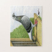 Racing Homer op de landingsbaan Legpuzzel (Verticaal)