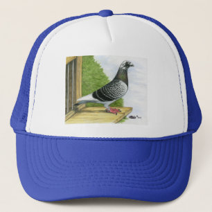 Racing Homer op de landingsbaan Trucker Pet