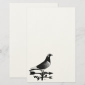 Racing Homer: Weathervane Homer Briefpapier (Voorkant / Achterkant)