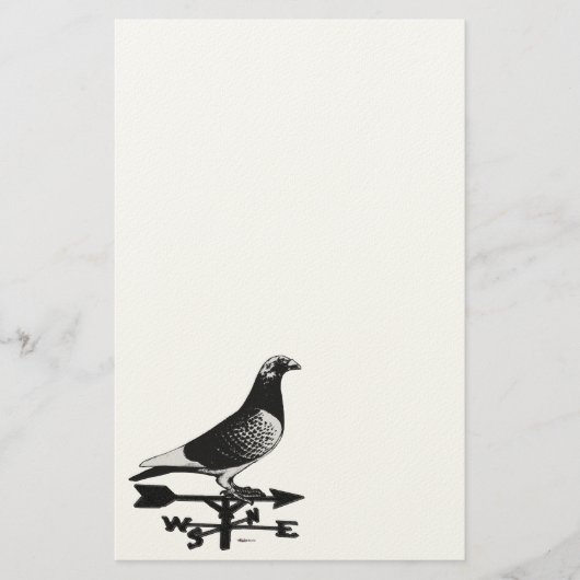 Racing Homer: Weathervane Homer Briefpapier (Voorkant)