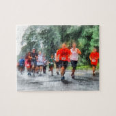 Racing in de regen legpuzzel (Horizontaal)