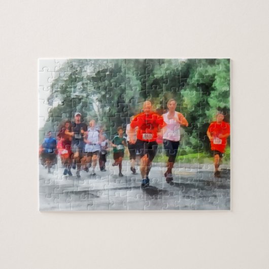 Racing in de regen legpuzzel (Horizontaal)