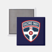 Racing Indy Blue Magnet (Voorkant / Achterkant)