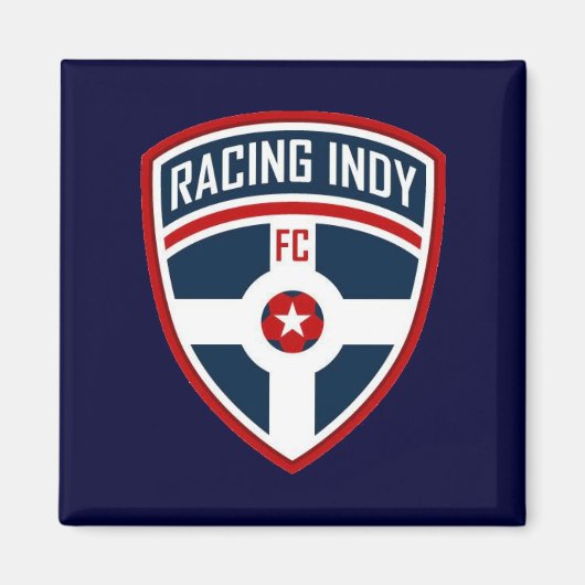 Racing Indy Blue Magnet (Voorkant)