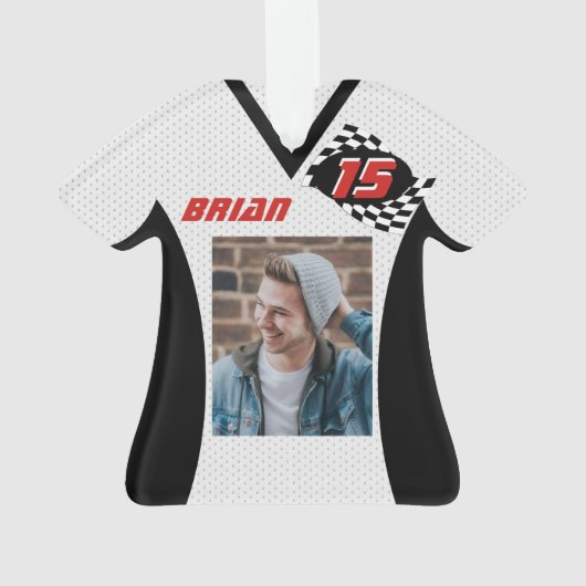 Racing Jersey Photo Keepomwille Ornament (achterkant)