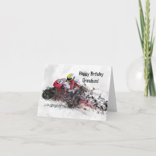 RACING KLEINZOON VERJAARDAG KAART (Voorkant)