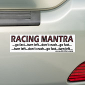 Racing Mantra Bumpersticker (Op auto)