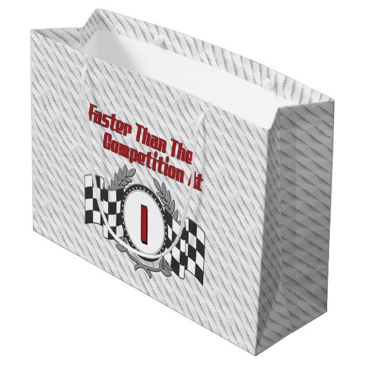 Racing met de eerste dag groot cadeauzakje (Achterkant Gekanteld)