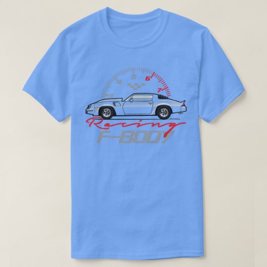 Racing met meerdere kleuren t-shirt (Design voorkant)