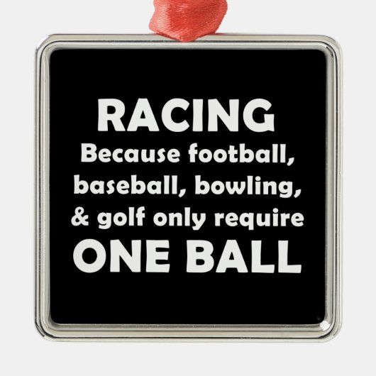 Racing Metalen Ornament (Voorkant)