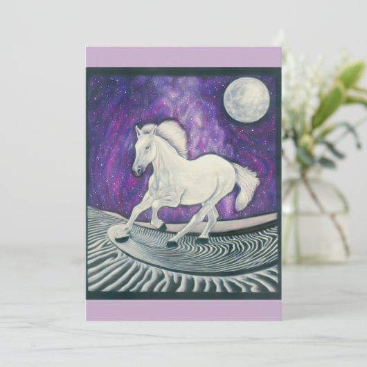 Racing Midnight Uitnodigingen (Staand voorkant)