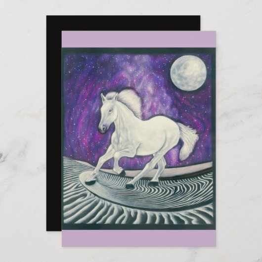 Racing Midnight Uitnodigingen (Voorkant / Achterkant)