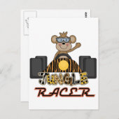 Racing Monkey Tshirts en Gifts Briefkaart (Voorkant / Achterkant)