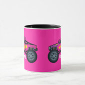 Racing Monster Truck, voor jongens en meisjes Coff Mok (Midden)