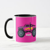 Racing Monster Truck, voor jongens en meisjes Coff Mok (Links)
