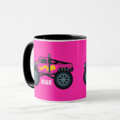 Racing Monster Truck, voor jongens en meisjes Coff Mok (Voorkant links)