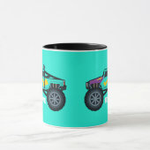 Racing Monster Truck, voor jongens en meisjes Coff Mok (Midden)
