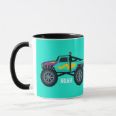Racing Monster Truck, voor jongens en meisjes Coff Mok (Links)