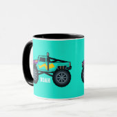 Racing Monster Truck, voor jongens en meisjes Coff Mok (Voorkant links)