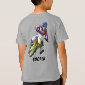 Racing Motorcross Rider Grafische Kunst T-shirt (Achterkant)