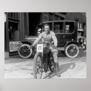 Racing Motorcycle, 1922 Poster