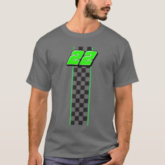 Racing Number 22 Race Racing Race Track T-shirt