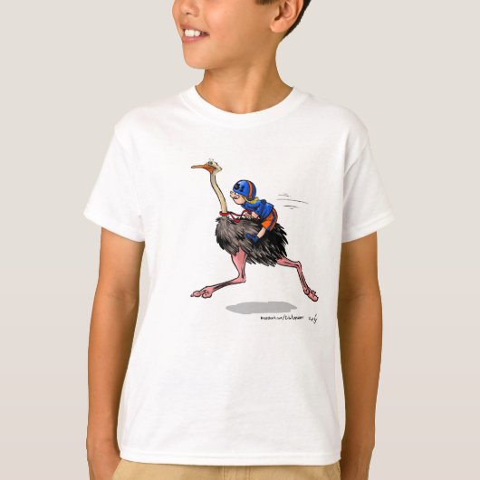 Racing Ostrich T-shirt (Voorkant)