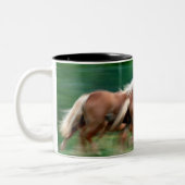 Racing Palomino Horses Coffee Mok (Links)