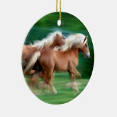 Racing Palomino Horses Ornament (Rechts)