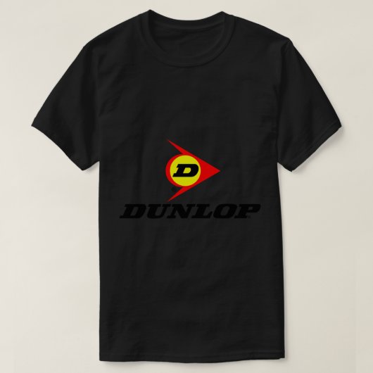 Racing Part Dunlop Tires Sticker T-shirt (Design voorkant)