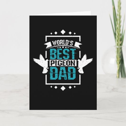 Racing Pigeon Dad Kaart (Voorkant)