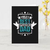 Racing Pigeon Dad Kaart (Gele Bloem)