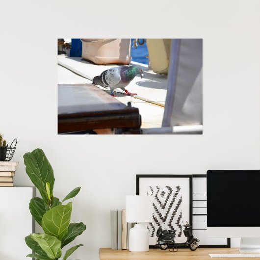 Racing Pigeon Poster (Thuiskantoor)