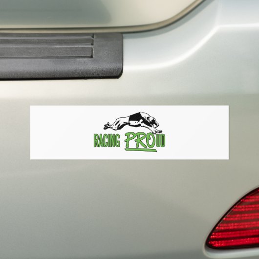 Racing PROud bumper sticker (Op auto)