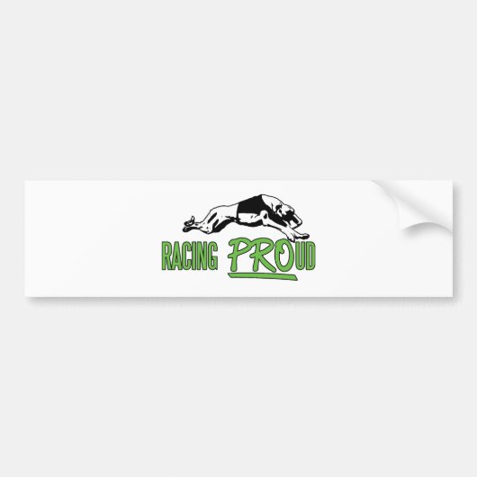 Racing PROud bumper sticker (Voorkant)