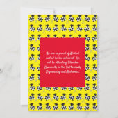 Racing Race Auto Afstuderen Partij Kaart (Achterkant)