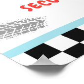 Racing Race Car Two Fast Curious Boy Welcome Poste Poster (Hoek)