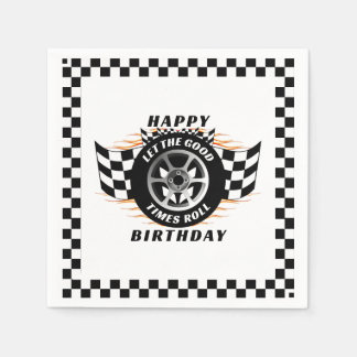 Racing raceauto sportwagen geruite benodigdheden p servet