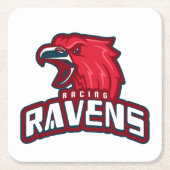 Racing Ravens Kartonnen Onderzetters (Voorkant)