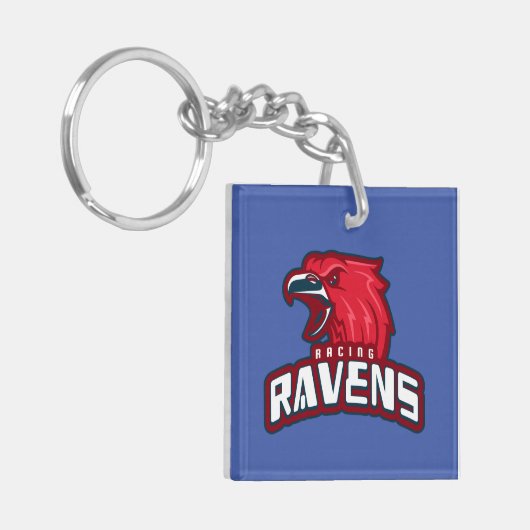 Racing Ravens Sleutelhanger (Voorkant Links)