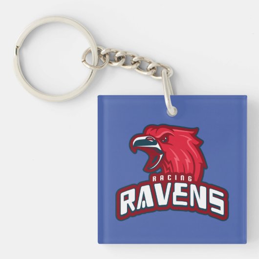 Racing Ravens Sleutelhanger (Voorkant)