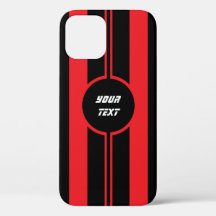 Racing Red Double Stripes Sports Custom