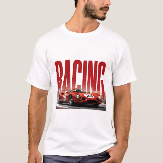 Racing Redactioneel Prestatie Grafisch T-shirt (Voorkant)
