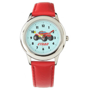 Racing Rode Monstertruck, voor Jongens Horloge