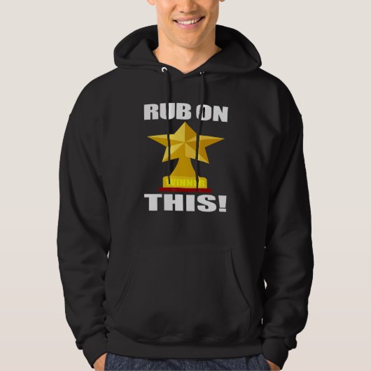 Racing Rub op deze trofee Hoodie (Voorkant)