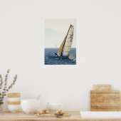 Racing Sailboat Poster (Keuken)