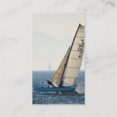 Racing Sailboat Visitekaartje (Achterkant)