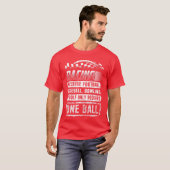 Racing Shirt Funny Racing One Ball Race Drag Stock (Voorkant volledig)
