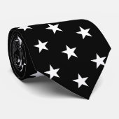 Racing Silks Black with White Stars Derby Stropdas (Opgerold)